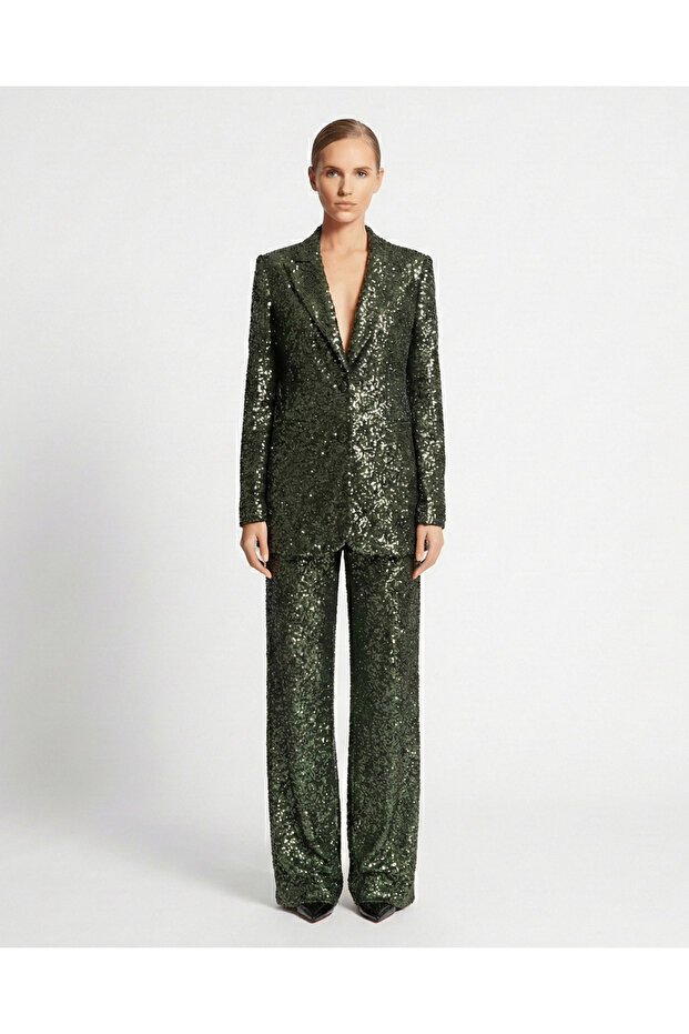 Yeşil Payet Ceket - 1