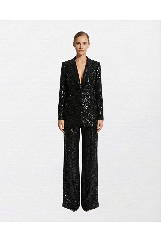 Siyah Payet Ceket - 1