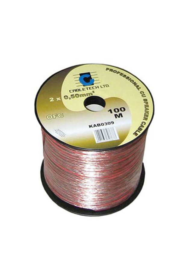 OFC Speaker Cable, 0.5mm, 100m Roll. - 1