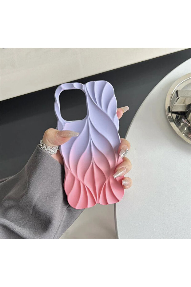 iPhone XS Compatible Leaf Pattern Case - 1