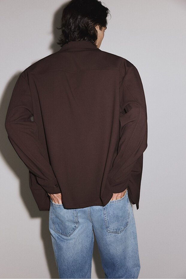 Four-way Stretch Overshirt Gömlek - 4