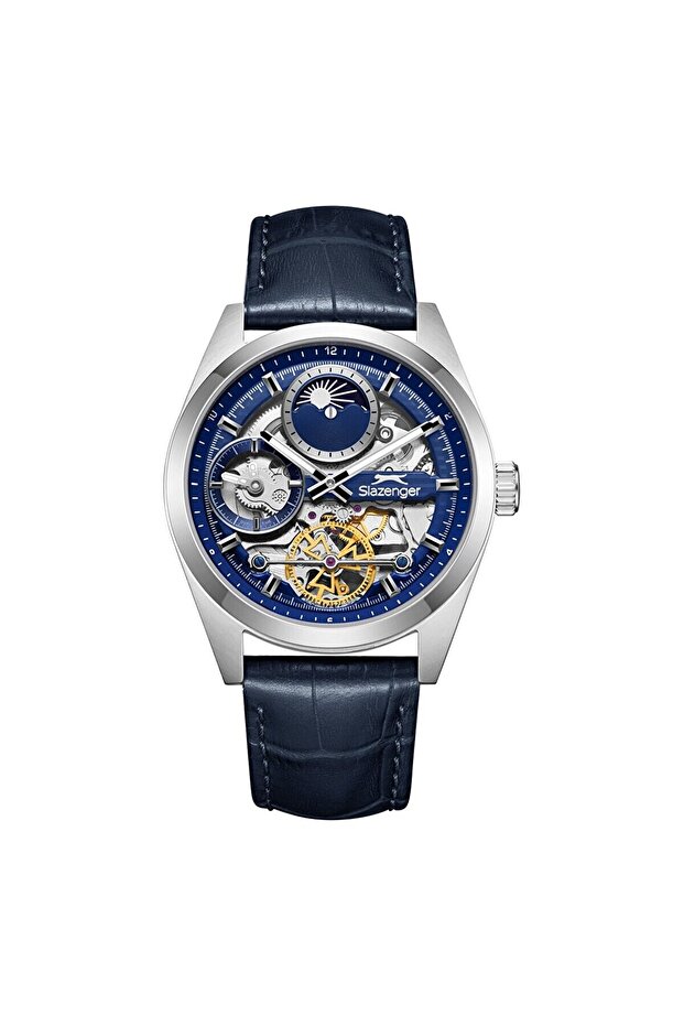 Sl.09.2559.2.03 Quartz Blue Leather Dial 44 mm Men's Wristwatch