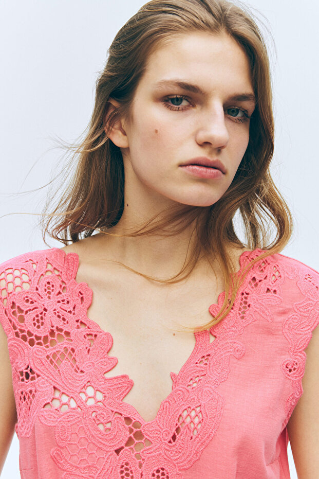 Nakış İşlemeli Elbise - 3