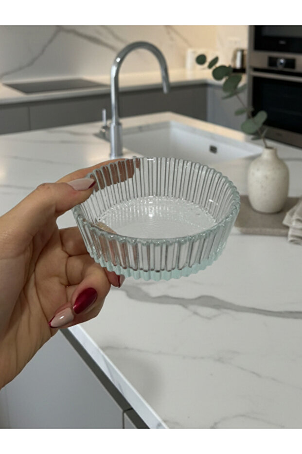 6-Piece Glass Bowl – Breakfast & Snack Bowl | Transparent Presentation Bowl Set