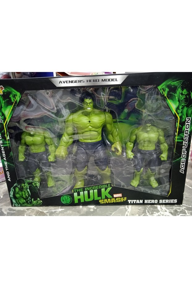 Hulk 3lü figür ışıklı