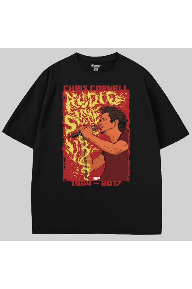 Alice In Chains Chris Cornell Oversize Tişört - 1