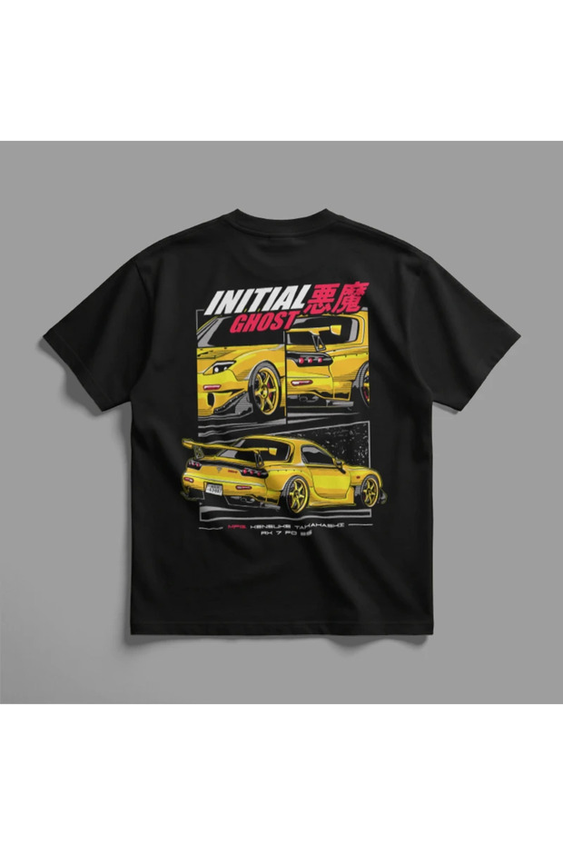 Μπλουζάκι Mazda Rx 7 Initial D Ghost oversized - 3