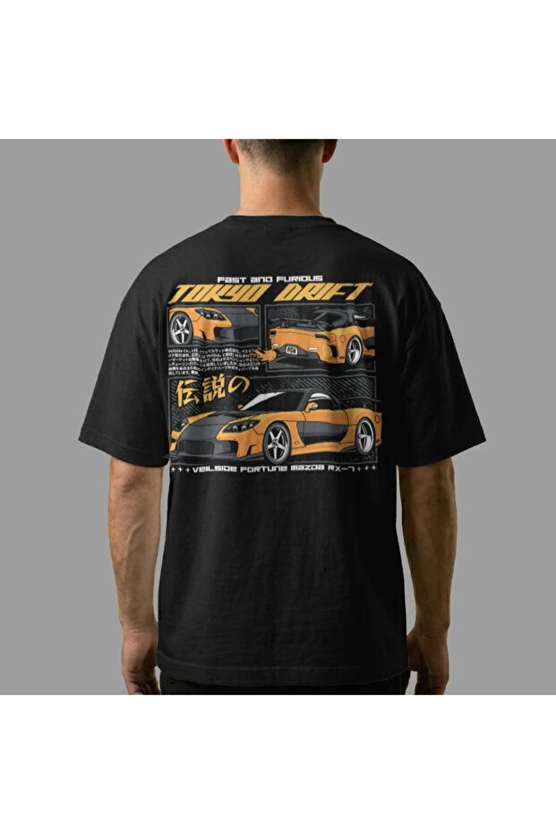 Mazda Rx 7 Veilside Fortune Oversize Tişört - 5