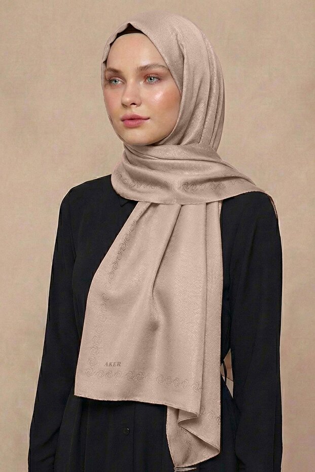 Simli Monogram Şal - 1040100-391 - 1