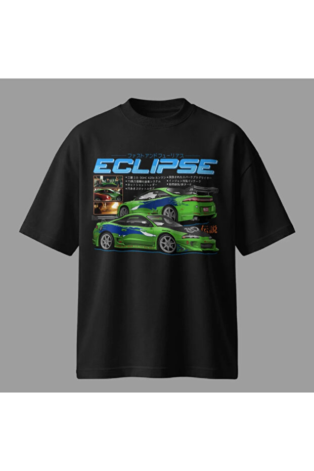 تي شيرت ميتسوبيشي إكليبس فاست ريفيرس قصة فضفاضة - 2
