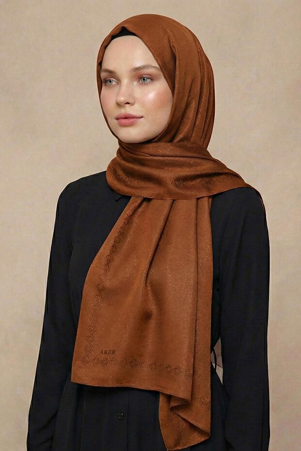 Simli Monogram Şal - 1040100-363 - 1
