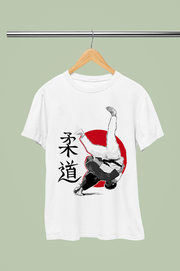Judo Printed Cotton Short Sleeve Youth and Children's Tshirt
