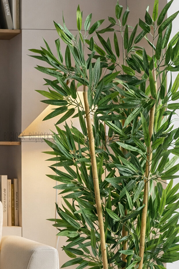 125CM YAPAY BAMBU AĞACI KÜRE SAKSIDA - 5