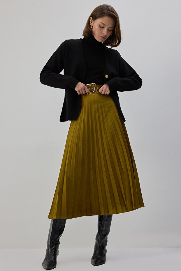 PİLİSELİ SÜET ETEK - 4