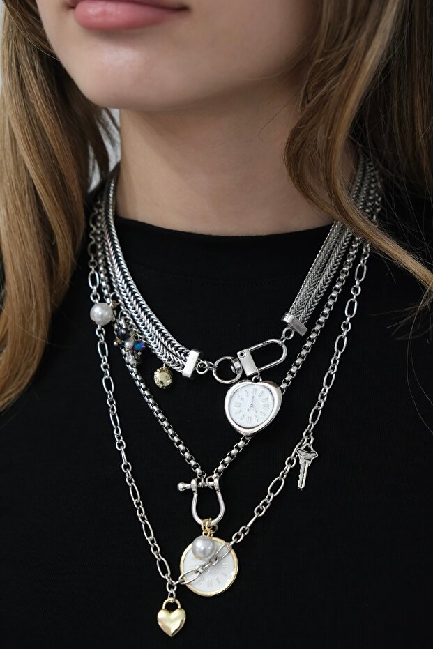 Triple Watch Model Necklace