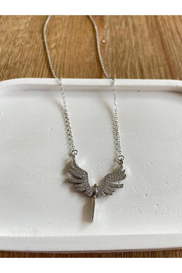 Silver Color Steel Archangel Michael Pendant