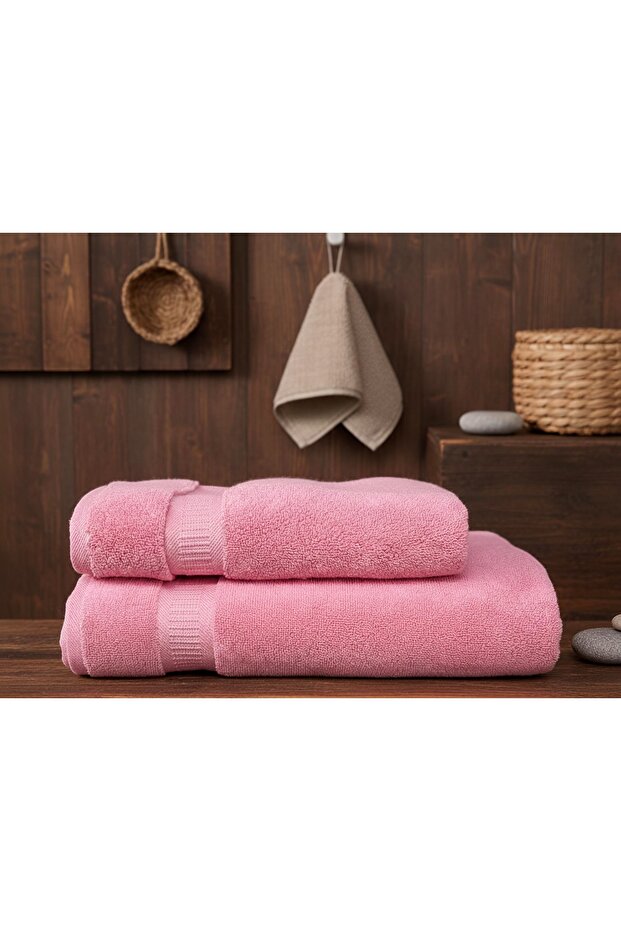 Hasır Micro 2-Piece Bathroom Set / 90X150 Bath Towel / 50X90 Hair Towel / Hammam Set / Bath Towel