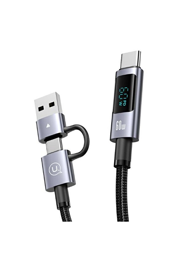 Cablu multi-conector Sufeng 2m, USB-C/Lightning/MicroUSB, 60W - 2