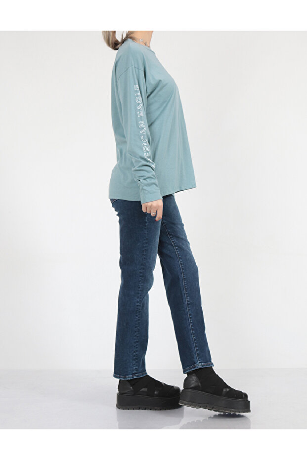 Blouse, Turquoise - 2