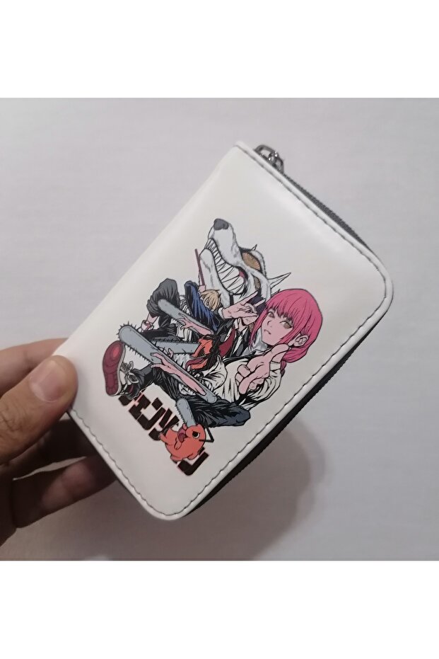 Owl Bag Chainsaw Man Patterned Design Faux Leather Wallet