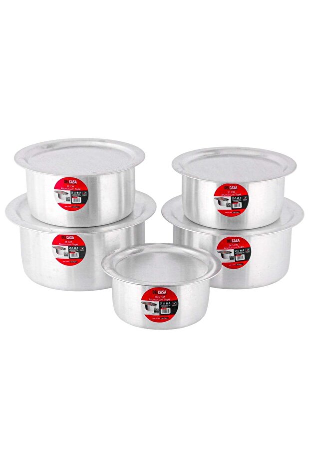 5 Piece Flat Bottom Tope Set