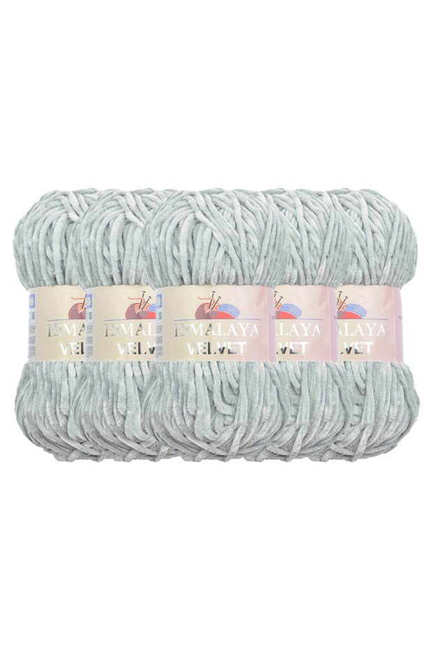 Velvet Velvet Knitting Yarn, 90025, 5X100 Grams, 5 Skeins