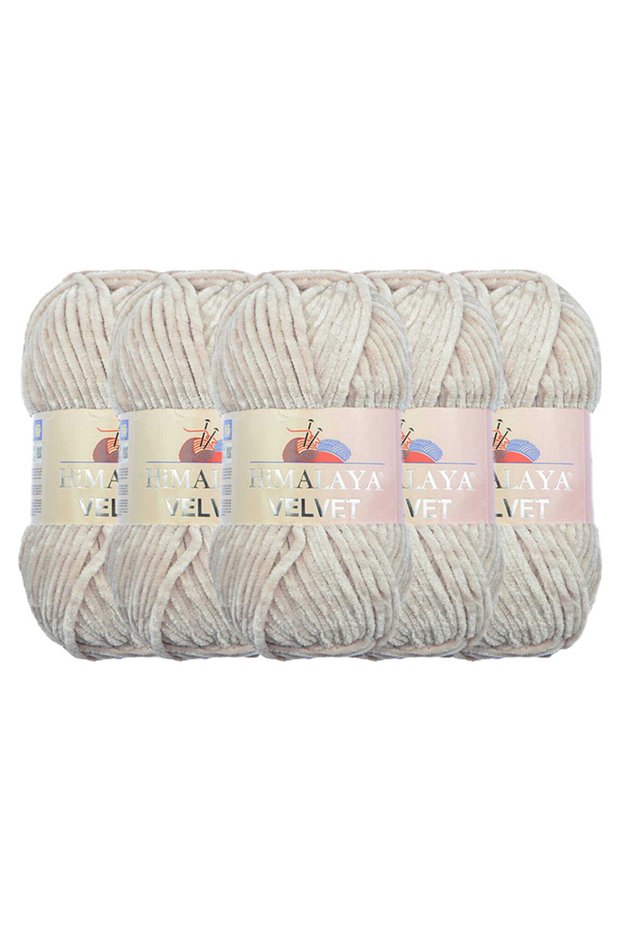 Velvet Velvet Knitting Yarn, 90042, 5X100 Grams, 5 Skeins