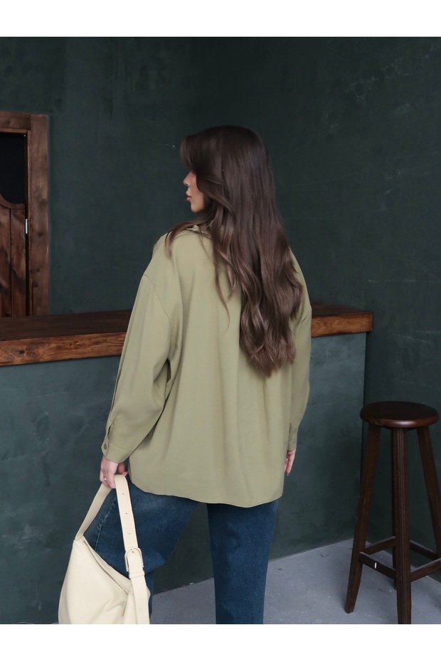 Cep Detay Oversize Std Gömlek - 3