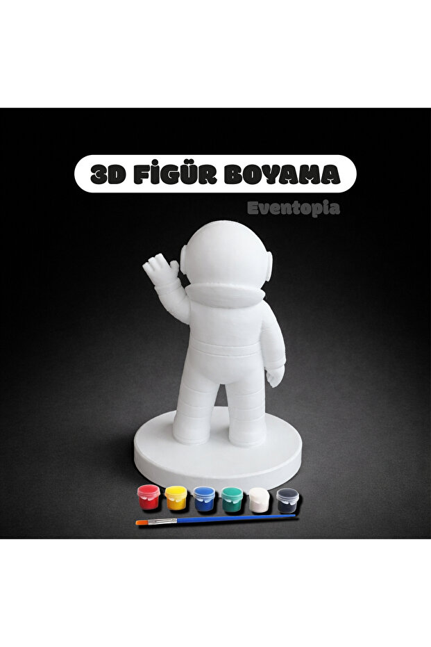 3D baskı astronot figür boyama seti - 3