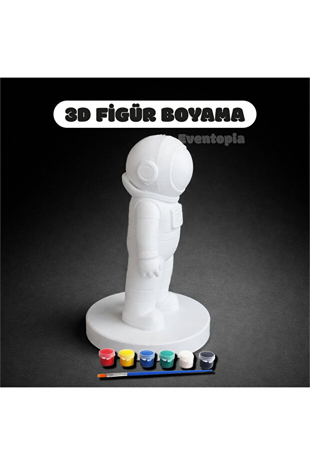 3D baskı astronot figür boyama seti - 2