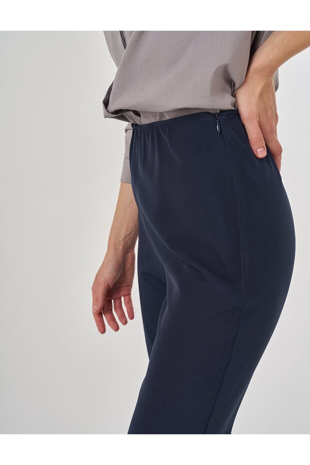 Basic Pantolon Koyu Lacivert - 6