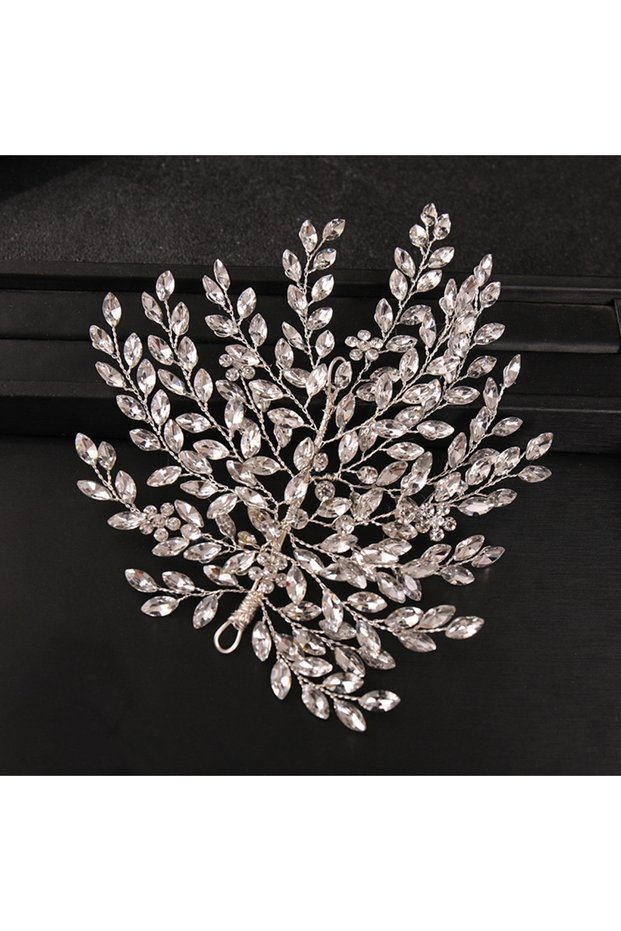 Silver Silver Color Crystal Headband Hairband For Women Rhinestone Party Headband Bridal Wedding Hai