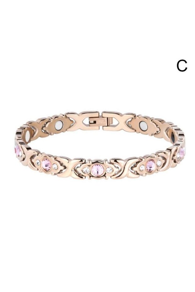 C Adjustable Length Magnetic Bracelet for Women Fashion Magnet Energy Hologram Anklets For Arthriti.