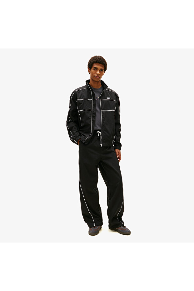 Theo Parachute Track Men's Black Pants