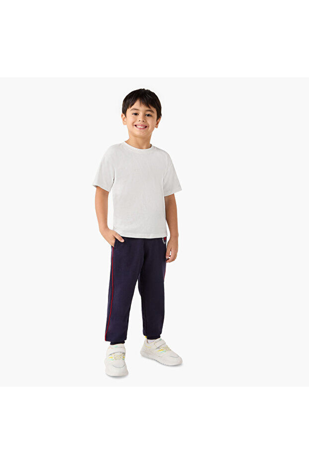 Logo Embroidered Joggers with Pockets - 2