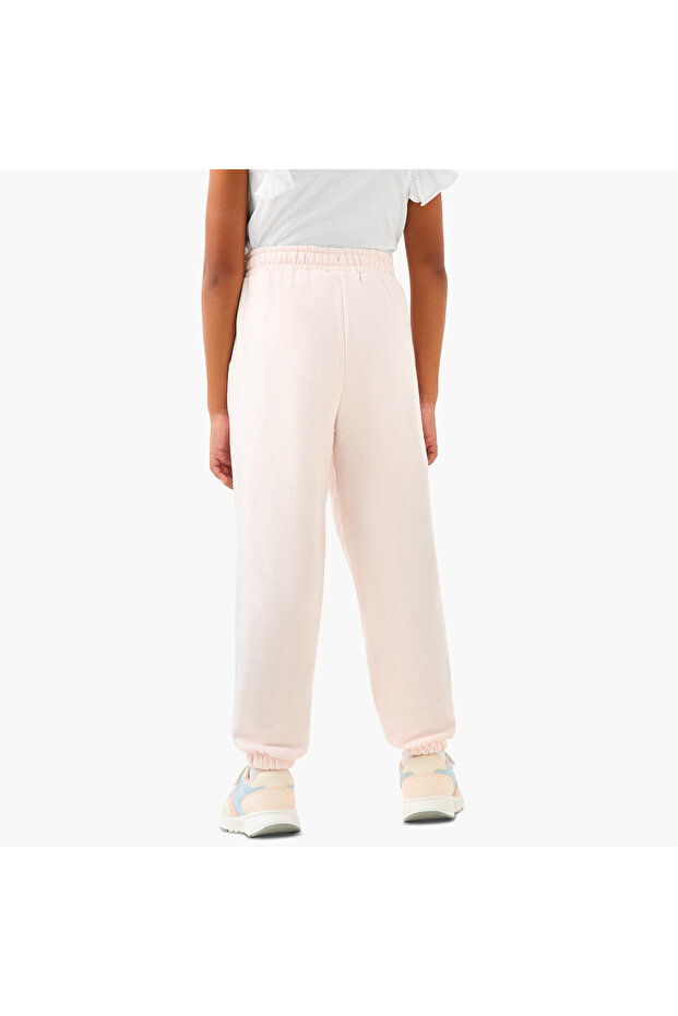 Bow Print Joggers with Drawstring Closure - 3