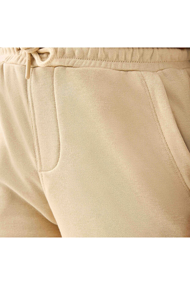 بنطال رياضي سادة مع رباط إغلاق وجيوب - 6