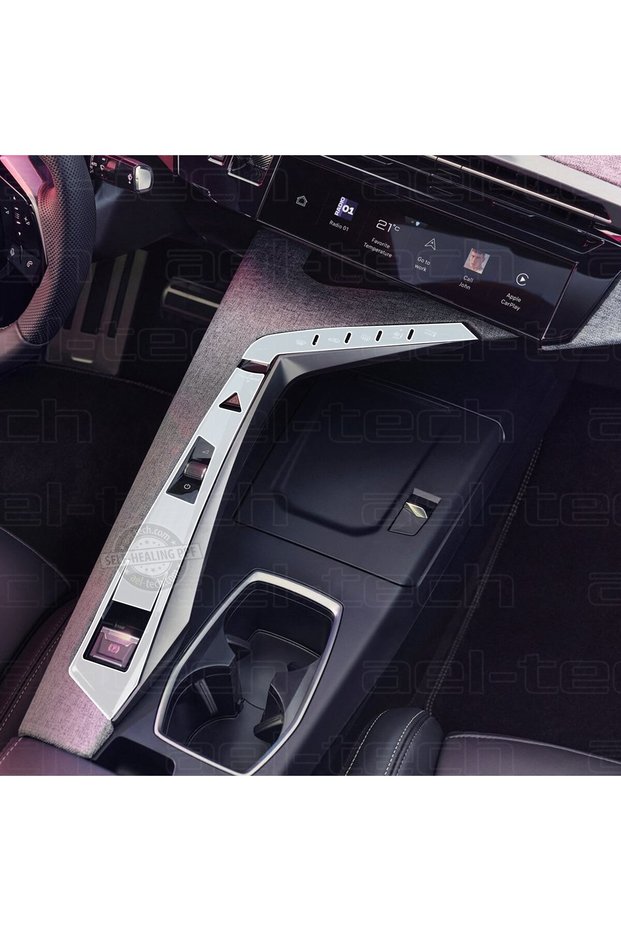Peugeot 5008 Compatible Gear Shift Surround Piano Black Tpu Protector Set of 2 2025