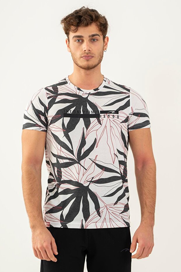 Regular Men's Crew Neck White T-Shirt