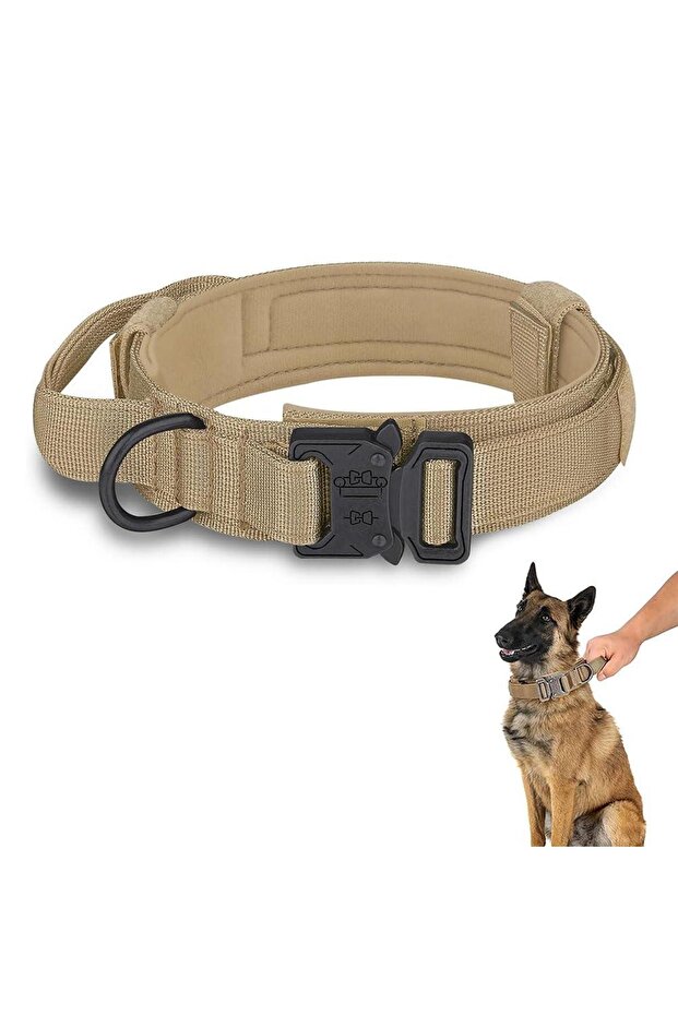 ياقة تكتيكية كاكي مقاس L - 1