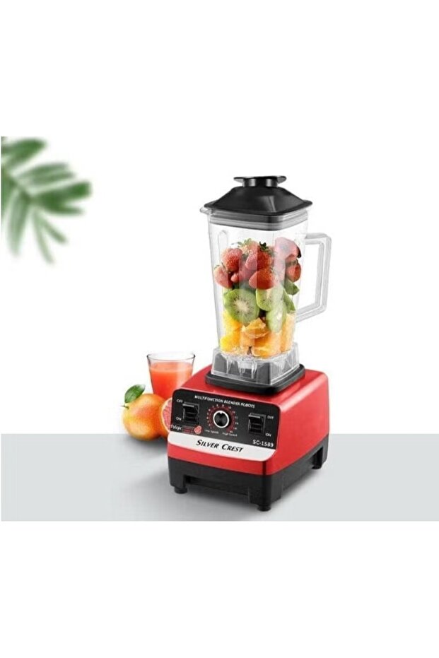 خلاط سيلفر كريست 2 في 1 عالي التحمل سعة 3 لتر 8000 وات - SC-9880 متعدد الألوان