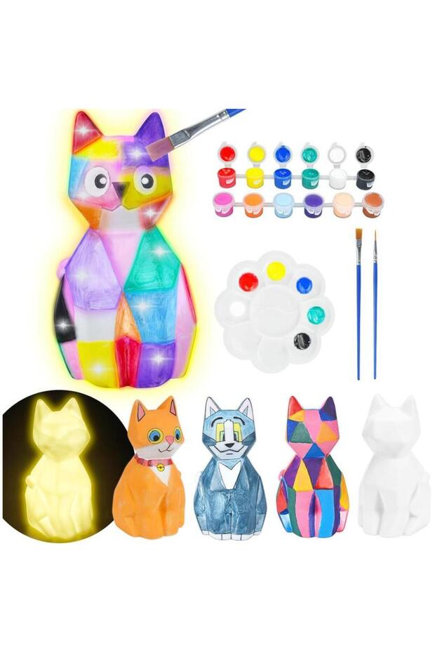 مصباح ليلي يمكنك صنعه بنفسك - قطة - 1