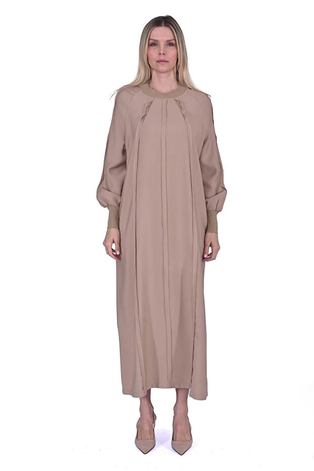 Bebe Biyeli Elbise CAMEL 6936 - 1