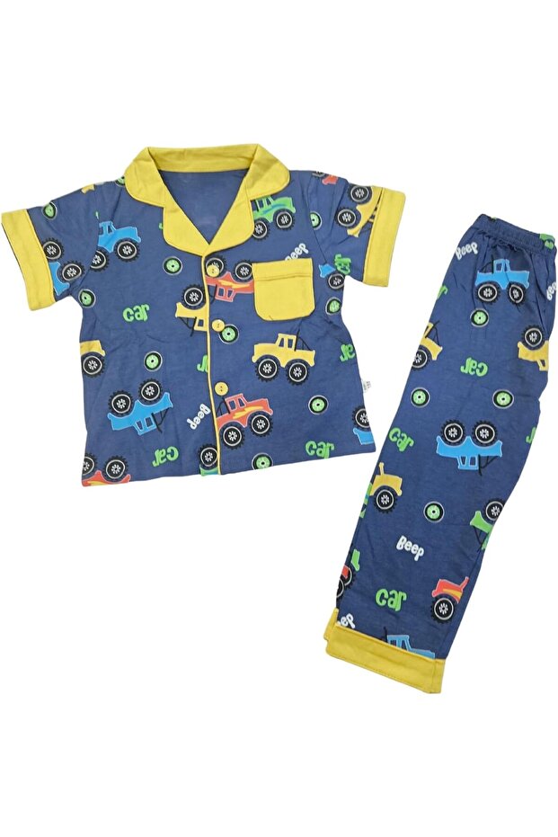 Car Rally Print Pyjama Set