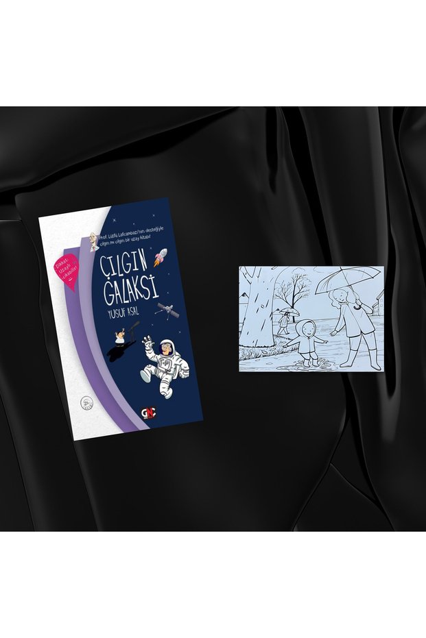 ÇILGIN GALAKSİ / Hardcover / Postcard Painting Gift