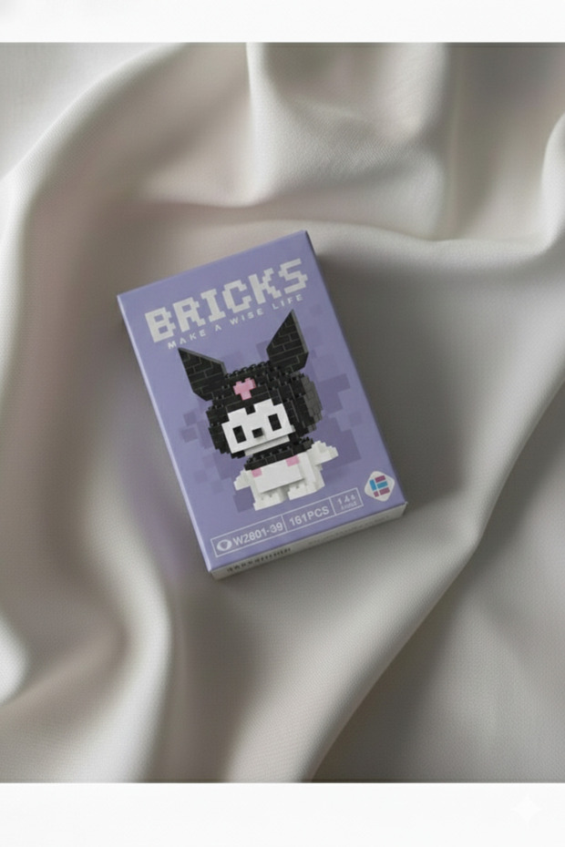 Mini Yapı Blok Kuromi Figürü – 145 Parça - 2