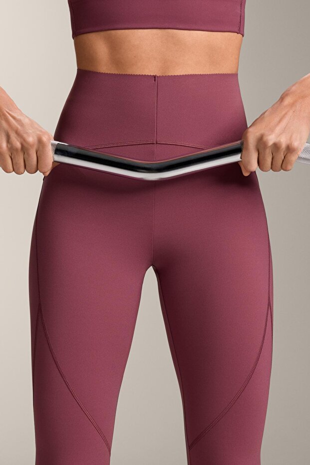 بنطال ضيق أساسي ضاغط عالي الارتفاع يصل إلى الكاحل - 8