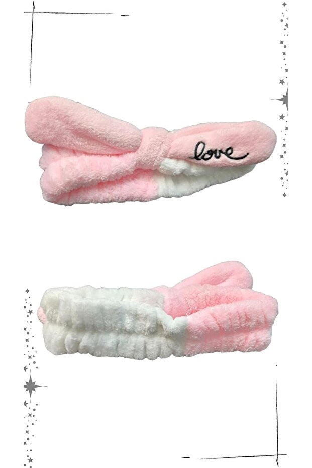 White Bow Love Hairband