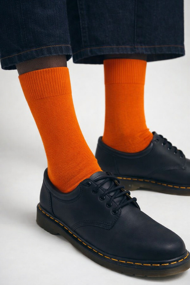 Erkek Basic Soket Çorap Turuncu - 1