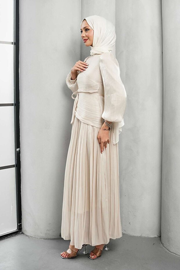 Taş Drapeli Piliseli Abiye - 4